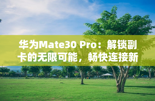 华为Mate30 Pro：解锁副卡的无限可能，畅快连接新世界